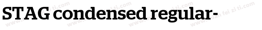 STAG condensed regular字体转换